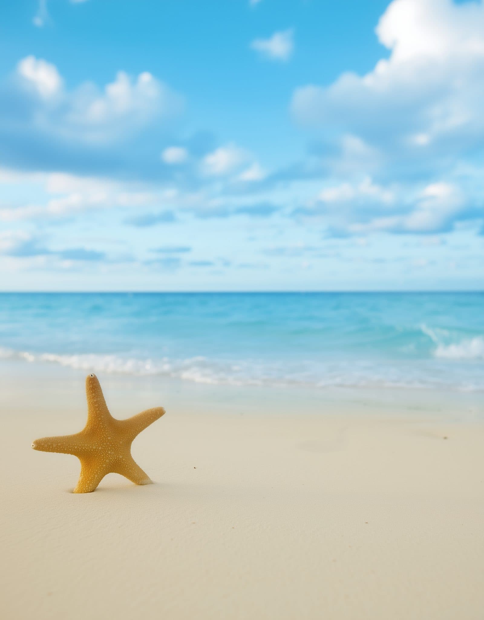 Zeester op het strand — symbool van Praktijk Marinde